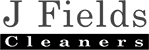 Logo with the word “Cleaners” in white text on a black background, and partially visible stylized black text above.